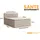 Deine Möbel 24 SANTE 160 x 200 cm H3 Beige/Grau/Schwarz