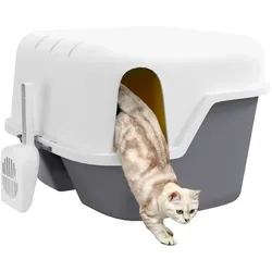 PawHut Katzentoilette Kunststoff