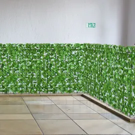 Mendler Windschutz 300 x 150 cm Grün Kunststoff