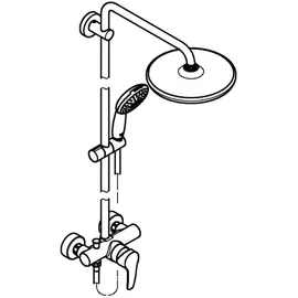 Grohe Vitalio Start System 250 Aufputz-Duschsystem chrom 26679001