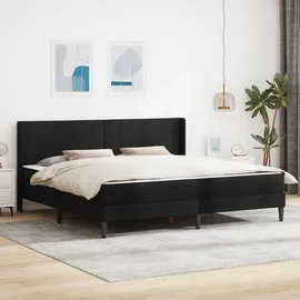 vidaXL Modernes Bett 200 x 200 cm Schwarz