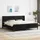 vidaXL Modernes Bett 200 x 200 cm Schwarz
