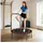 sportnow Fitness-Trampolin Ø114 cm Schwarz/Orange