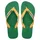 havaianas Brasil Logo Grün/Gelb 39
