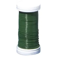 Rayher Blumendraht grün lackiert 0,30 mm ø Spule 100 m