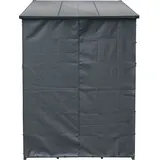 toboli Schutzhülle S 138 x 137 cm für Kaminholzregal aus robustem Polyester Schwarz