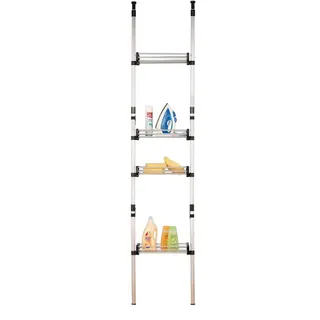 Ruco Teleskopregal, Aluminium, höhenverstellbar schwarz|silberfarben
