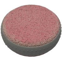 Bimsstein Massagestein Hornhautentfernung Fussmassage Fußpflege rund rosa (0038)
