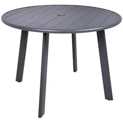 Garden Pleasure Gartentisch COSTA anthrazit rund 101,5 x 101,5 x 72,0 cm