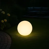 Melitec Solarleuchte - Solar-Gartenlampe LED mit Farbwechsel - auch