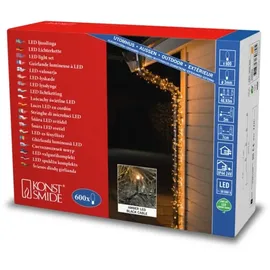 Konstsmide Micro LED Lichterkette 600 Bernsteinfarben