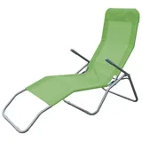 Lex 2er Set Siestaliege Kippliege Sonnenliege Strandliege Garten klappbar lime-grün