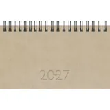 rido/idé Taschenkalender Mod. TM 17/contacter 2027 | A6 quer, Kunstleder, grau
