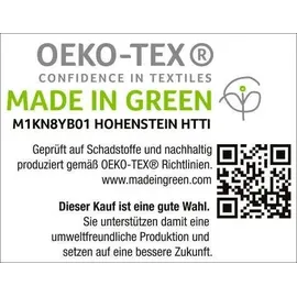 BIERBAUM Senci Uni Optik Blau 155 x 220 cm + 80 x 80 cm