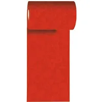 Duni Dunicel Tischläufer mit Damast Druck Rot, 15 x 2000 cm