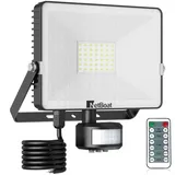 30-w-led-fluter Mit Bewegungsmelder, Led-außenstrahler, 3000 Lm, Schutzart Ip66, 6000 K Kaltweiß, 220 V, Kunststoffbeschichtetes Aluminiumgehäuse