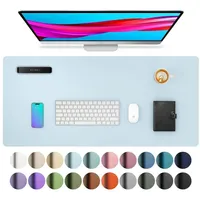 Luxuskollektion Schreibtischunterlage Leder 80x40cm Baby Blau