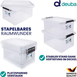 DEUBA Aufbewahrungsbox 29 x 17 x 39 cm 10-tlg. transparent