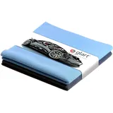 Glart 2er Set Microfasertücher Scheibentücher für Auto 40x40 cm Microfasertuch Fenstertücher Scheibentuch