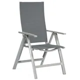sunny smart® Klappstuhl mit Armlehnen Sunny Smart Concept silber/schwarz, Metall, 1 St.