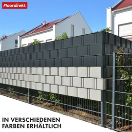 casa pura Sichtschutzstreifen 19 x 350 cm Anthrazit PVC