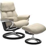 Stressless Stressless® Relaxsessel »Ruby«, mit Signature Base, Größe S, Gestell Eiche, Wenge, Braun & Schwarz beige