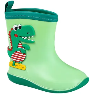 Generisch Gummistiefel Kinder Unisex Rutschfest Regenstiefel Halbhohhe Leicht Atmungsaktiv Dino Regenschuhe Mädchen Jungen Wasserdicht Barfußschuhe Gefüttert Süß Eva Rain Boots Outdoor - 25 EU