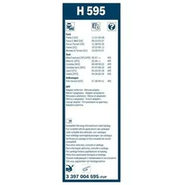 Bosch H595 280mm, Hinten 3 397 004 595