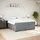 vidaXL Boxspringbett 180 x 200 cm Dunkelgrau