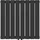neu.haus Designheizkörper Nore 600 x 600 mm 809 W schwarz Mittelventil