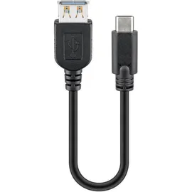 AccuCell USB-C auf USB-A 0,2 m Schwarz