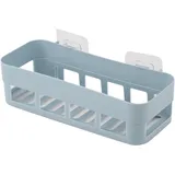 Selbstklebender Wandorganizer, 1 Stück, Neue Ausführung, Eckregal Für Bad Oder Küche, Kein Bohren Erforderlich, Pp, 26 Cm, Blau
