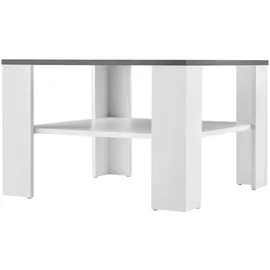 [en.casa] Couchtisch Aachen Grau Eiche 60 x 40 cm