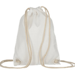 Event-Bag - 11 Farben | mit robusten Zugbändern | 21x29cm | Jutebeutel | kleiner Turnbeutel | unbedruckt, weiß
