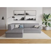 DOMO collection Ecksofa »Topper L-Form«, mit Ottomane, wahlweise mit Schlaffunktion grau