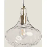 LEDKIA Tassel 1-flg. 30 cm rund gold Glas