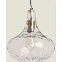 LEDKIA Tassel 1-flg. 30 cm rund gold Glas