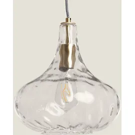 LEDKIA Tassel 1-flg. 30 cm rund gold Glas