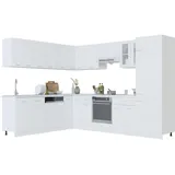 vidaXL Küchenzeile Lyon 14-tlg.  cm Weiß