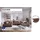 Cotta Wohnlandschaft COTTA "Orion U-Form, B: 409 cm", ivory, B:409cm H:73cm T:225cm, 100% Polyester, Sofas, Wohnlandschaft, mit Kopfteilverstellung & 6 Nierenkissen