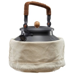 Nordisk Teekanne Alu Kessel 1,3 L Camping Wasserkocher Teekessel, Wasserkessel Kochkessel grau