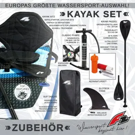F2 SUP Board Set Stand Up Paddle Board Ocean Sight 11,5 x 0,0 x 0,0 cm Blau