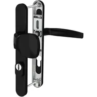 MS Beschläge Schmalrahmengarnitur 8-72mm Schwarz Kernziehschutz Knopf/Drücker TS 71-86mm