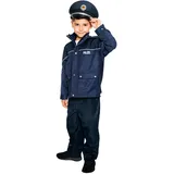 Maskworld Authentische Polizei-Uniform für Kinder - Polizist Kinder-Kostüm für Karneval Fasching & Halloween - Verkleidung Anzug Größe 128