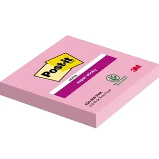 Post-it Haftnotiz Super Sticky Notes, 76 x 76mm, selbstklebend, 90 Blatt