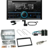 Kenwood DPX-7300DAB Bluetooth DAB CD USB Einbauset für Peugeot 307 Citroen C2 C3