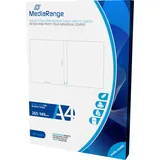 MediaRange MRINK123 Einleger (für 11mm Bluray-Hüllen, matt beschichtet, 50er Pack), weiß, Einleger für BluRay-Hüllen