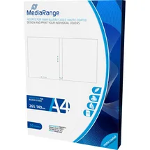 MediaRange MRINK123 Einleger (für 11mm Bluray-Hüllen, matt beschichtet, 50er Pack), weiß, Einleger für BluRay-Hüllen