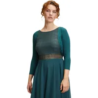 Vera Mont Damen Bolero-Jacke figurbetont Mystic Emerald,34 - 34