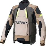 Alpinestars Halo Drystar - Braun/Beige/Schwarz/Neon-Gelb - M